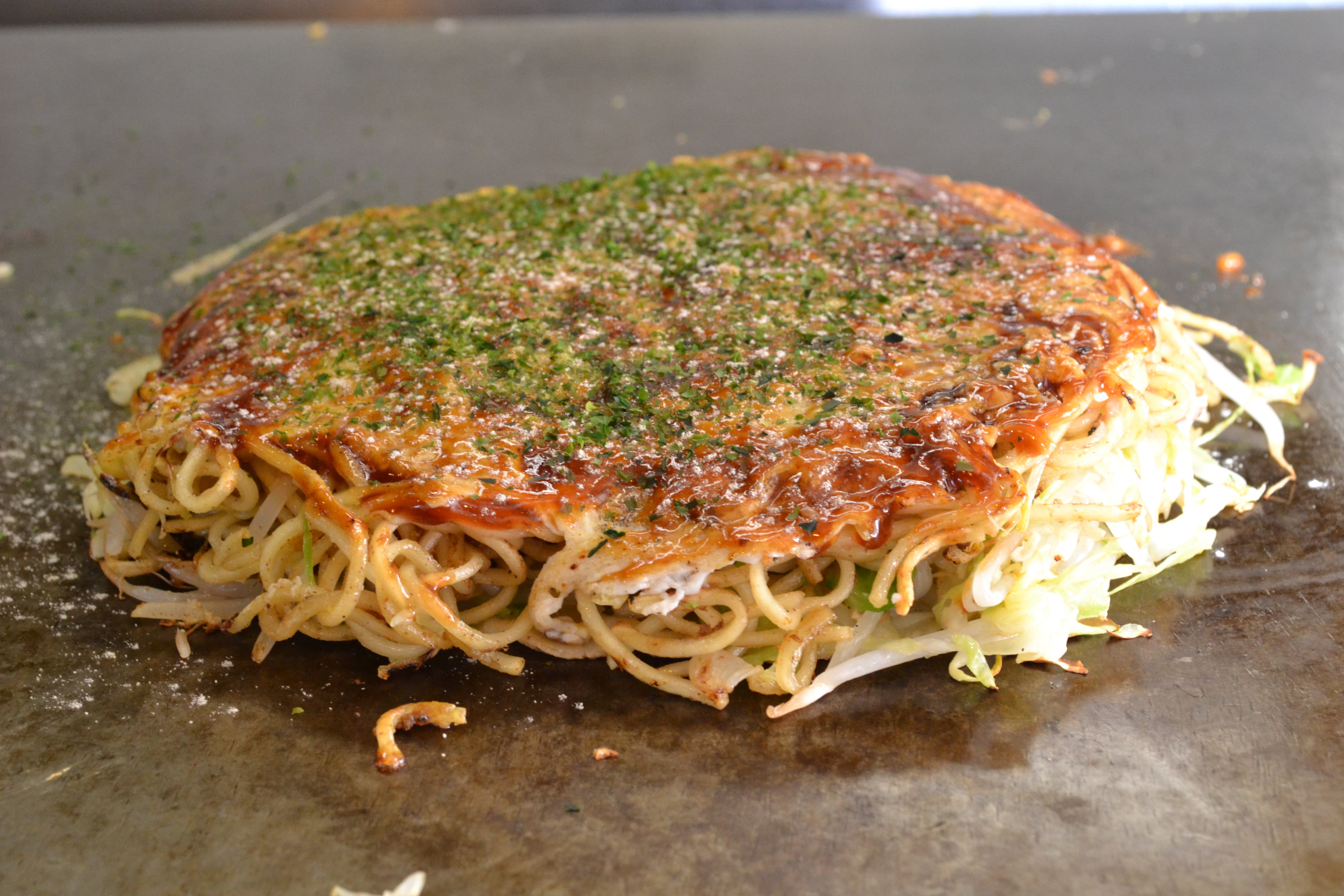 りんご そば肉卵 1枚目