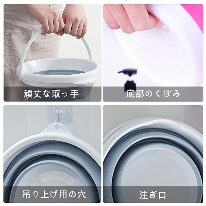RULAYMAN 折りたたみ ソフトバケツ 10L 3枚目
