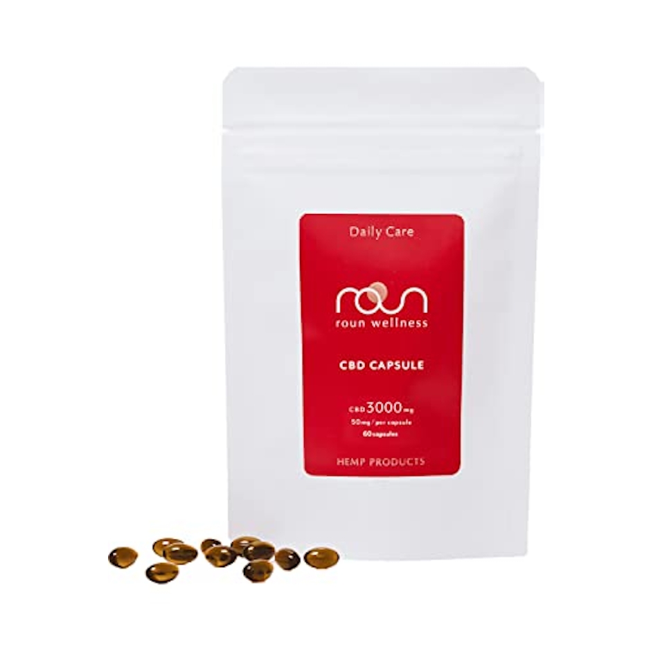 roun roun ラウン CBD オイル カプセル サプリメント CBD 3000mg配合 1粒50mg 60粒入 高濃度 日本製 ブロードスペクトラム 1枚目