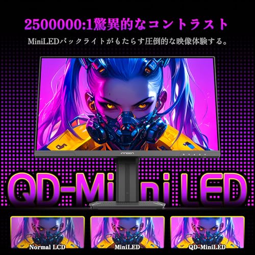 INNOCN 24.5インチ 240Hz WQHDモニター QD-MiniLED ゲーミングモニター 3枚目