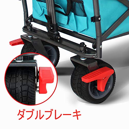 ＴＭＺアウトドアワゴン 屋根付き キャリーワゴン 折りたたみキャリーカート耐荷重 120KG 4枚目