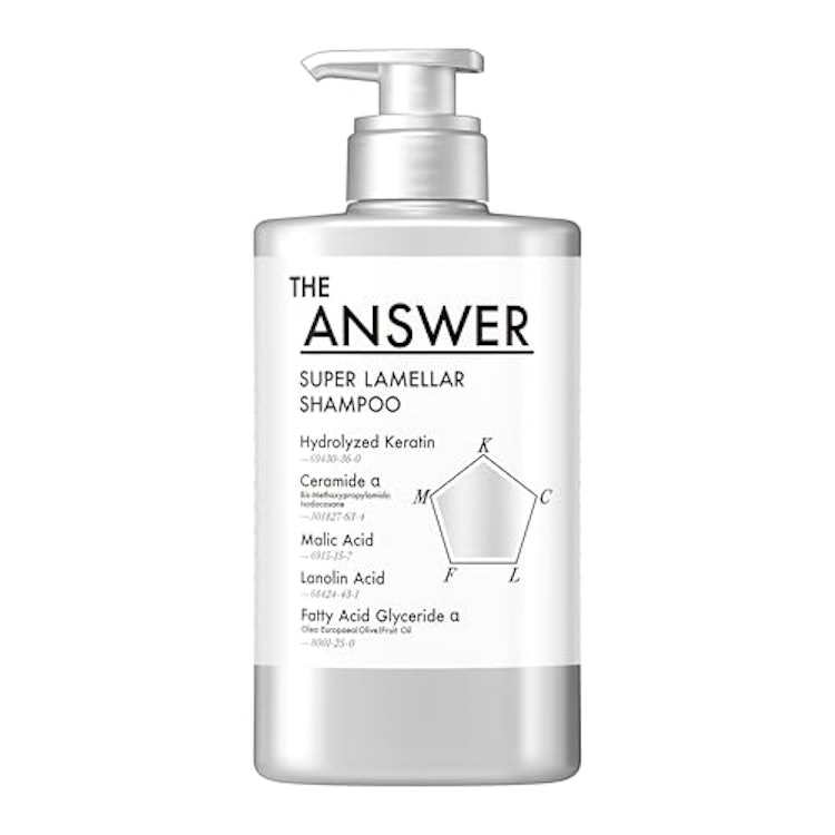 花王 THE ANSWER ジ アンサー スーパーラメラシャンプー ポンプ 400ml ベルガモット&ダフネの香り 美髪5大必須成分配合 1枚目
