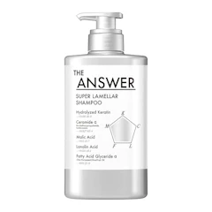 花王 THE ANSWER ジ アンサー スーパーラメラシャンプー ポンプ 400ml ベルガモット&ダフネの香り 美髪5大必須成分配合 1枚目