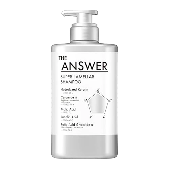 花王 THE ANSWER ジ アンサー スーパーラメラシャンプー ポンプ 400ml ベルガモット&ダフネの香り 美髪5大必須成分配合 1枚目