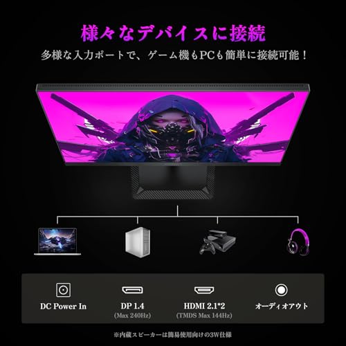 INNOCN 24.5インチ 240Hz WQHDモニター QD-MiniLED ゲーミングモニター 8枚目