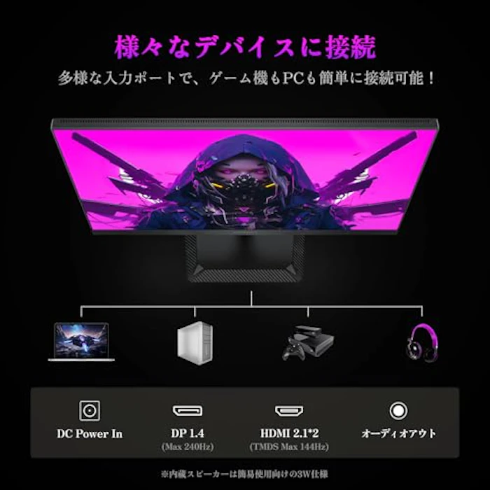 INNOCN 24.5インチ 240Hz WQHDモニター QD-MiniLED ゲーミングモニター 8枚目
