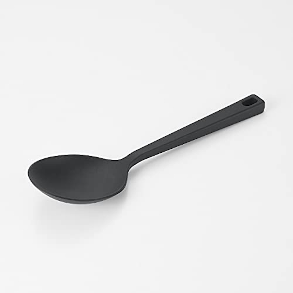 無印良品 無印良品 シリコーン調理スプーン 長さ約26cm 82932461, 黒 1枚目