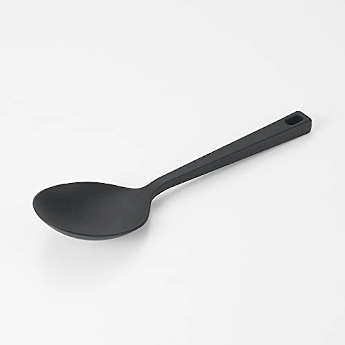 無印良品 無印良品 シリコーン調理スプーン 長さ約26cm 82932461, 黒 1枚目