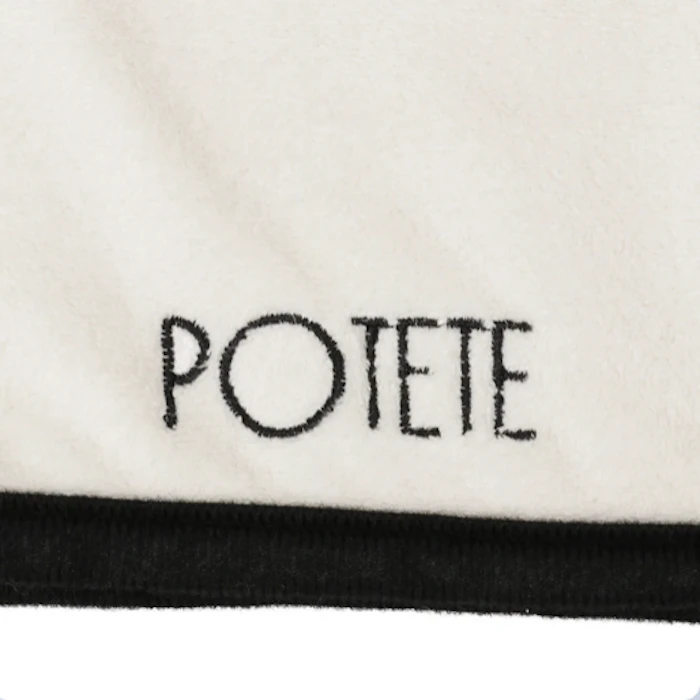 POTETE QUICK HAIRDRY TOWEL WHITExBLACK 4枚目