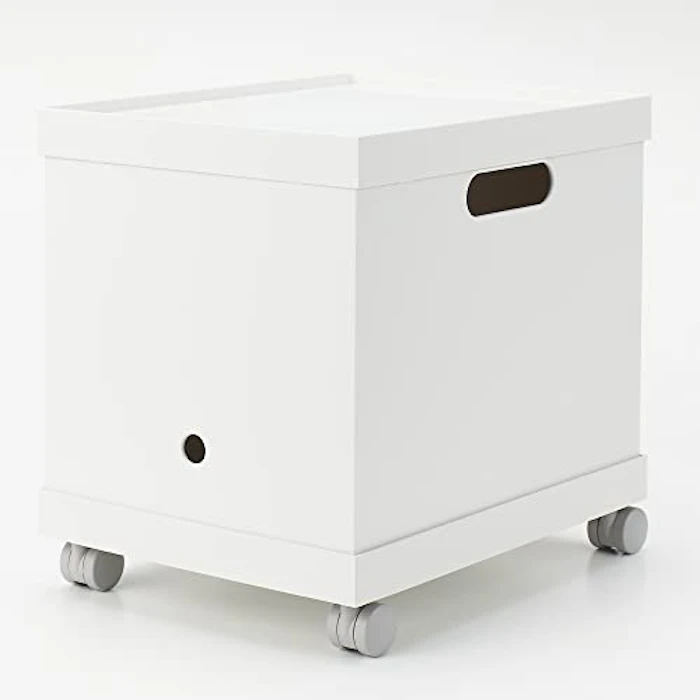 無印良品 再生ポリプロピレン入りファイルボックススタンダード用キャスターもつけられるフタ 9枚目