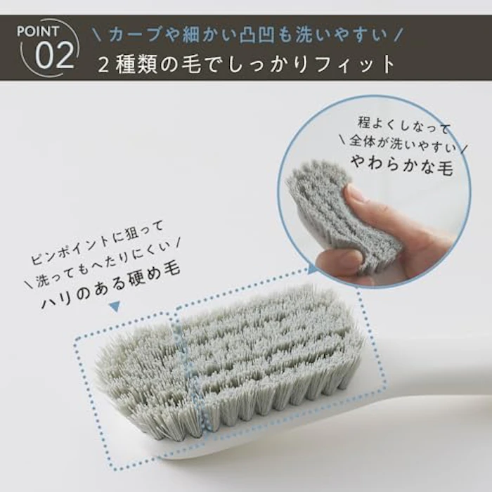 マーナ(Marna) きれいに洗えるシューズブラシ 4枚目