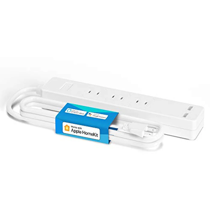 Meross 【Apple製品対応】 Meross スマート電源タップ usb wifi 3+2(AC差込口+USBポート) 1.8m 2.4GHz対応 省エネ 遠隔操作 HomeKit Amazon Alexa Google Home ホワイト 28 x 3 x 4.5cm MSS425HKJP 1枚目