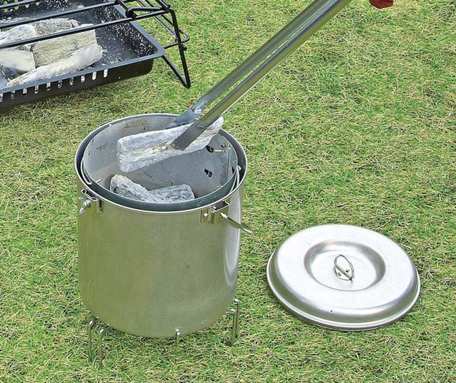 キャプテンスタッグ 大型火消しつぼ 火起し器セット M-6625 9枚目