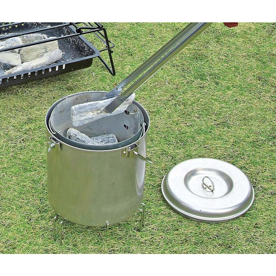 キャプテンスタッグ 大型火消しつぼ 火起し器セット M-6625 9枚目