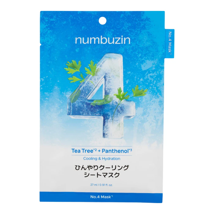 ナンバーズイン 4番ひんやりクーリングシートマスク 2枚目