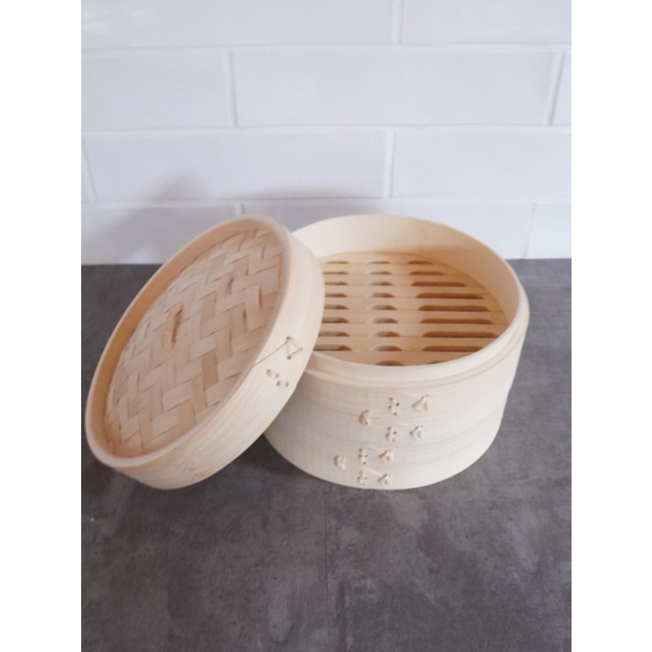 【送料無料】竹美TAKEMI せいろ 20cm 竹 蒸し器 中華せいろ 2段 セイロ 蒸し器 蒸篭 蒸籠 天然木 2段セット ヘルシー 点心 飲茶 小籠包 しゅうまい おこわ 蒸し料理 温野菜 プリン 茶わん蒸し 竹製 SDGs 脱プラ エシカル 4枚目