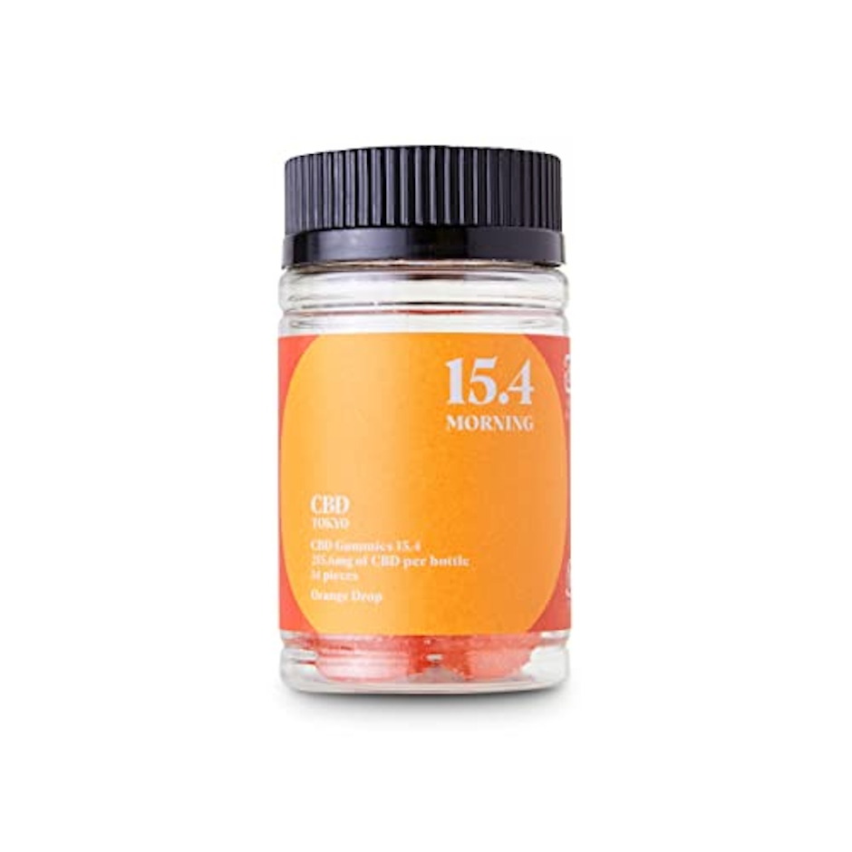 CBDTokyo CBDTokyo CBDグミ 高濃度 モーニング用ブレンド 1粒に15.4mg CBD ガラナ、カフェイン、ビタミンB6とB12配合 オレンジドロップ 日本製 (トラベルサイズ) 1枚目