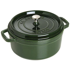 staub ココット ラウンド バジルグリーン 22cm 40509-354-0 1枚目