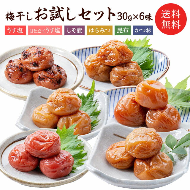 福梅ぼし6味お試しセット各30g×6味 1枚目