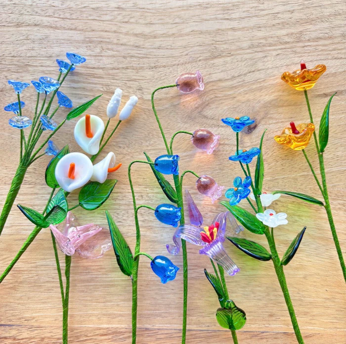 amabro amabro アーティシャル グラス フラワー アマブロ ガラス 花 オブジェ かわいい ARTIFICAL GLASS FLOWER 2200 1枚目