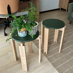 イケア IKEA スツール2台セット KOMPISHANG コンピスヘング 1枚目