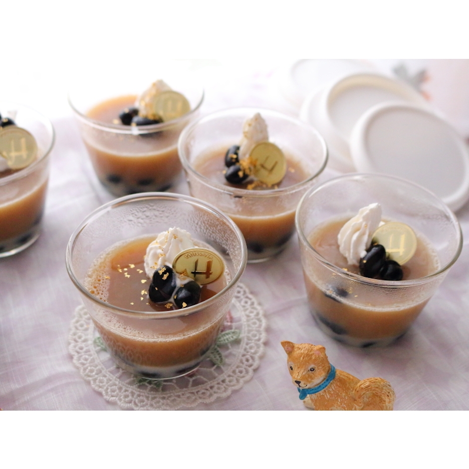 cotta シリコン蓋付きガラスプリンカップ 1枚目