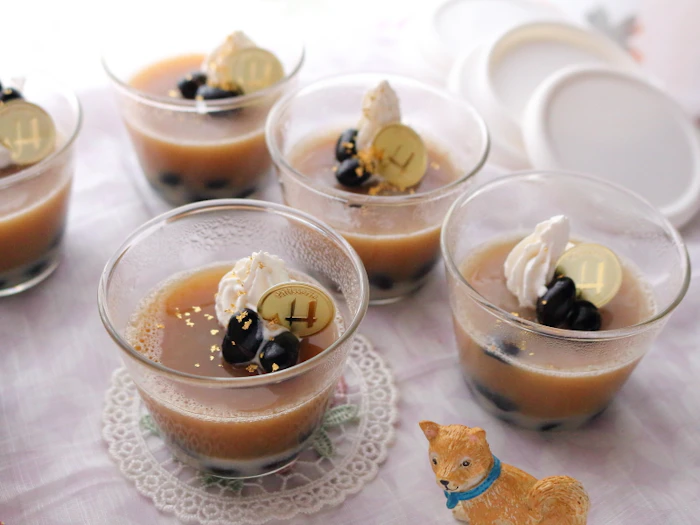 cotta シリコン蓋付きガラスプリンカップ 1枚目