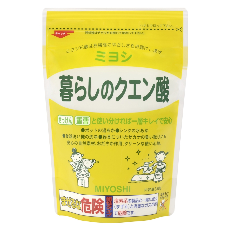 ミヨシ石鹸 暮らしのクエン酸 330g 3枚目