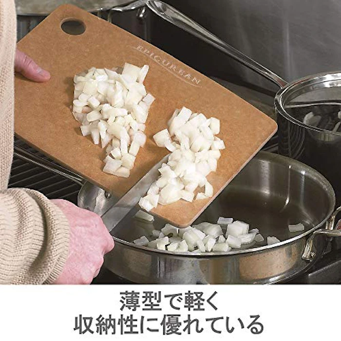 epicurean エピキュリアン 木製 まな板 ブラック S/M 2枚入 食洗機対応 3枚目
