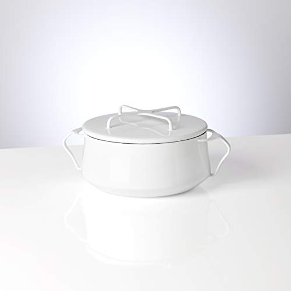 DANSK ダンスク コベンスタイル 両手鍋 18cm 2.2L IH対応 ホワイト オーブン対応 ホーロー 833299 2枚目