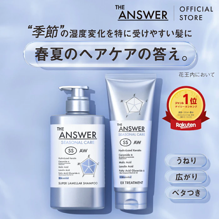 ジアンサー シーズナルケア SS シャンプー440ml & トリートメント220g 1枚目