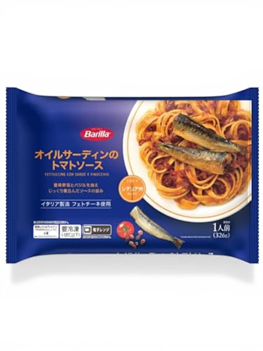 イオン トップバリュ Barilla オイルサーディンのトマトソース 2枚目