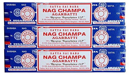 MAXZIQF ユーインターナショナル SATYAサイババナグチャンパ15g 3個セット 1枚目