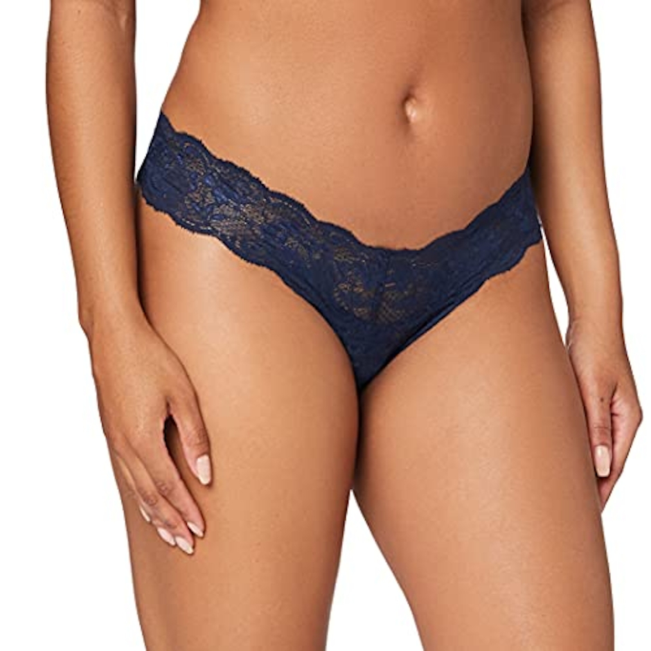 COSABELLA(コサベラ) 総レースタンガ Never Say Never "CUTIE" Thong (never03zlbw)NAVY 1枚目