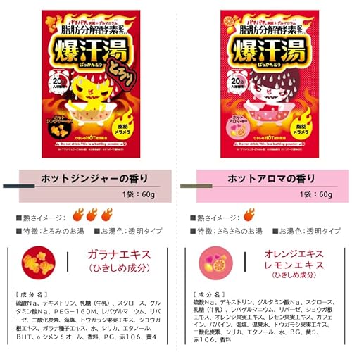 爆汗湯 5種類×2包セット(全10包) アソート 60g ※種類は選べません 3枚目