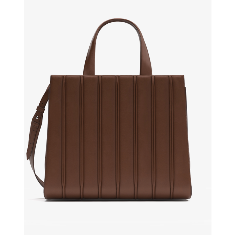 Max Mara ホイットニー カーフレザー ラージ バッグ 7 Amber brown 1枚目