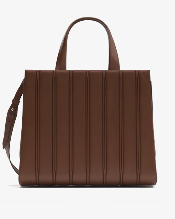 Max Mara ホイットニー カーフレザー ラージ バッグ 7 Amber brown 1枚目