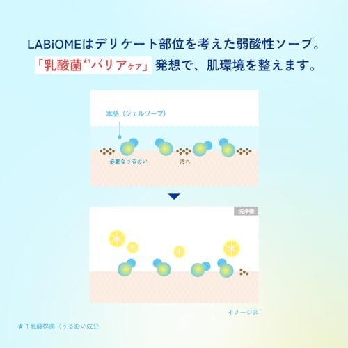 ラビオーム 【ロート製薬】 バリアビオソープ ポンプ本体 180ml フローラルの香り デリケート部位用ジェルソープ(乳酸菌 弱酸性 防腐剤フリー 敏感肌パッチテスト済)オンライン先行発売 5枚目