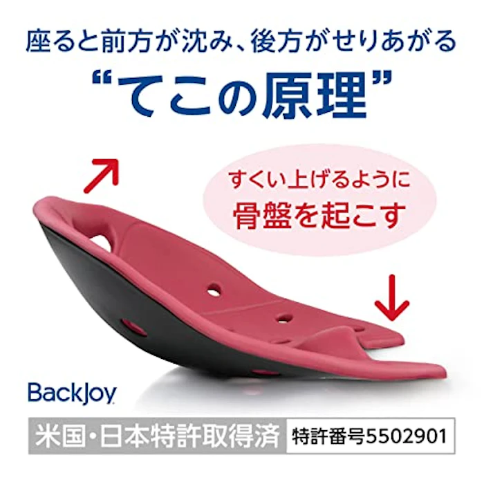 ジュート 【正規品】バックジョイ(BackJoy)骨盤サポートシート 骨盤矯正 姿勢改善 メディコアポスチャー ミニサイズ ブルー 姿勢矯正 猫背 腰痛 2枚目