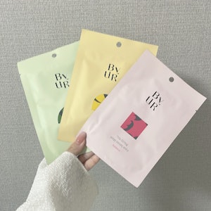 バイユア ByUR バイユア 公式 アクアセラムマスク(4枚セット) シートマスク フェイスパック シートパック セラム 美容液 ジェル バイユア 韓国コスメ スキンケア 韓国パック 高保湿 潤い CICA プランプハニー スージンググリーン ビタギビング 1枚目