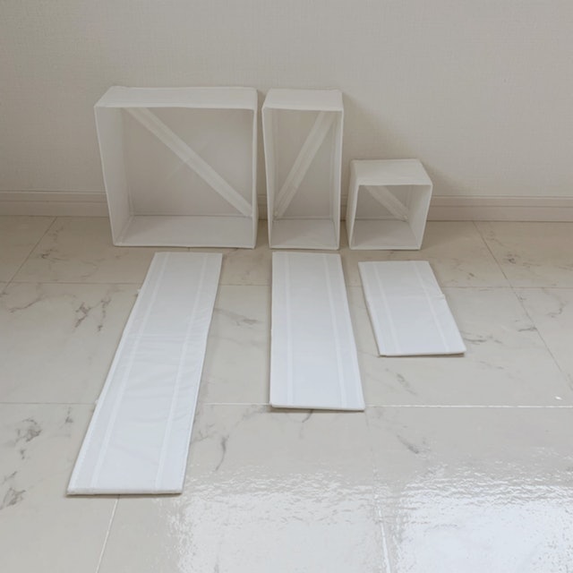 IKEA SKUBB ボックス6点セット ホワイト 80192632 2枚目