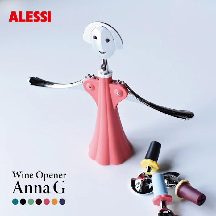 Alessi アレッシ Wine opener Anna G ワインオープナー アンナ コークスクリュー コルク抜き Alessandro Mendini アレッサンドロ メンディーニ 2枚目