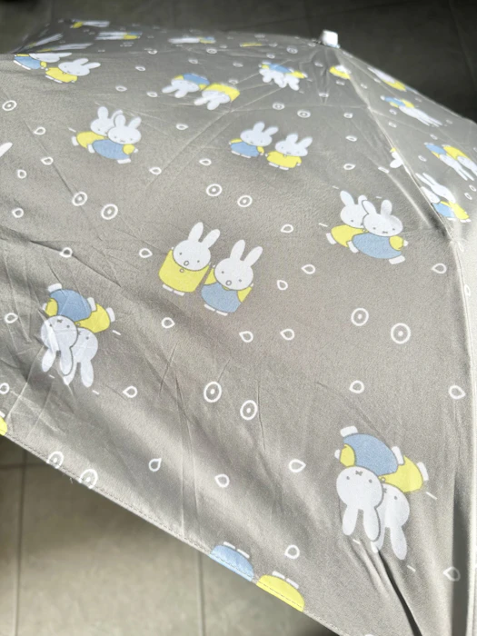 ミッフィー miffy 折りたたみ 傘 レディース キッズ 55cm 手開き 軽量 耐風 雨傘 ミニ コンパクト 子供 ジュニア ボリス 3枚目