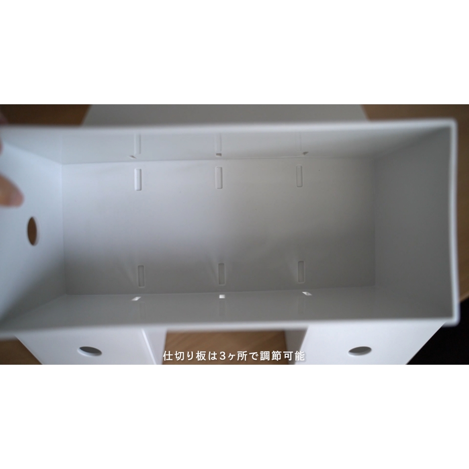 無印良品 無印良品 ポリプロピレン小物収納ボックス3段 A4タテ ホワイトグレー 約幅11×奥行24.5×高さ32cm 良品計画 4枚目