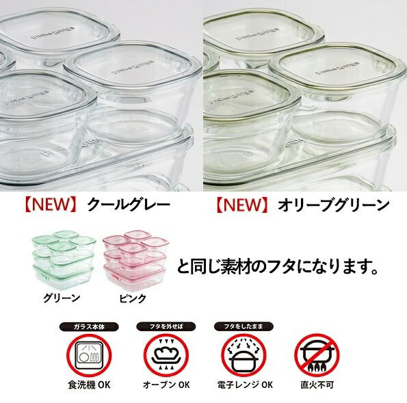 【公式】＼新色登場／iwaki イワキ　耐熱ガラス保存容器　7点セット　パックアンドレンジ　パック＆レンジ　システムセット　シンプル　おしゃれ　つくりおき　常備菜　便利　下ごしらえ　お菓子　PC-PRN7G4　PC-PRN7GY2 7枚目