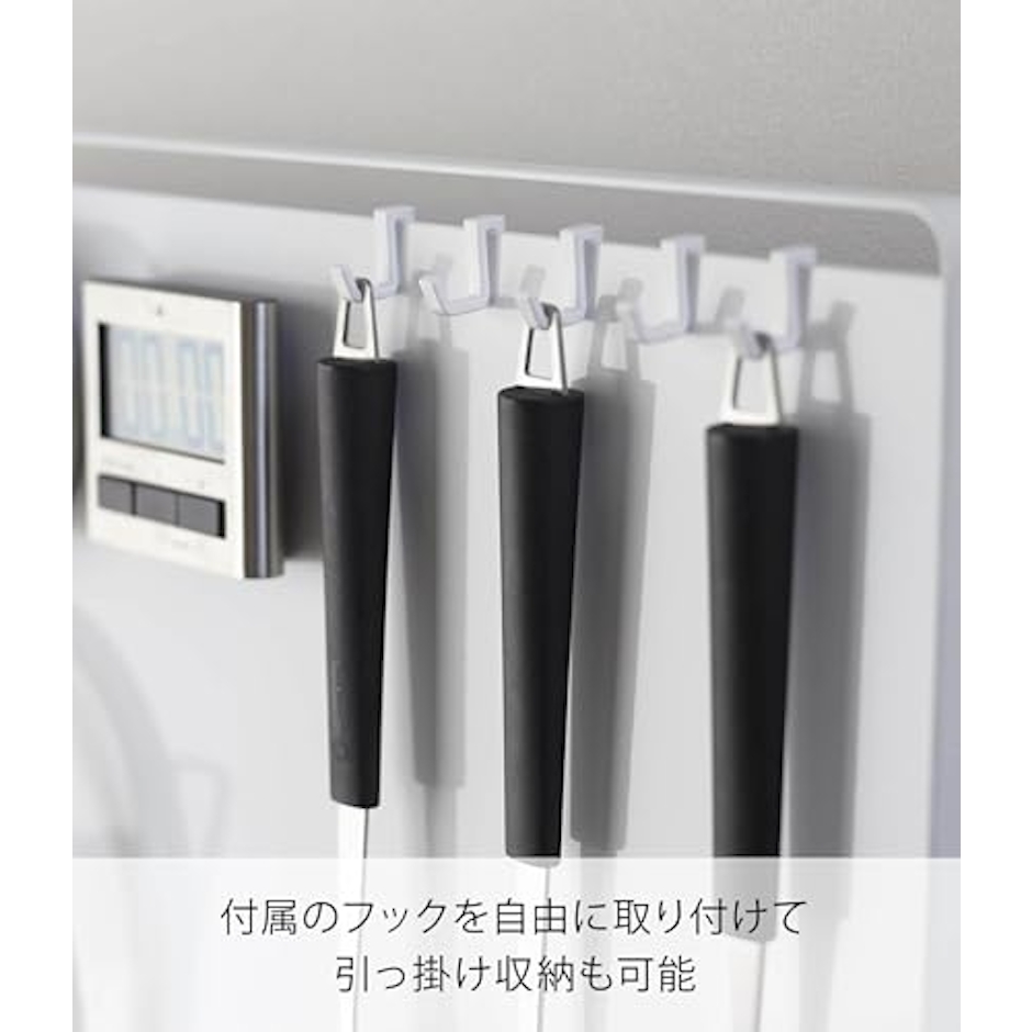 山崎実業 キッチン自立式スチールパネル タワー縦型 4枚目