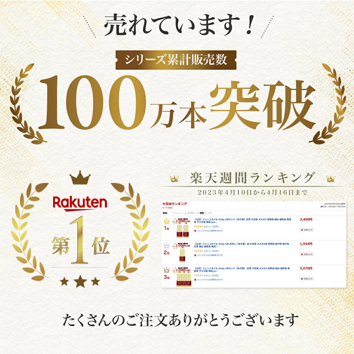 ジュンコオイル 910g 3枚目