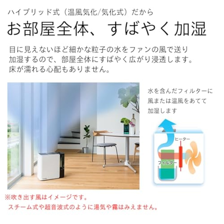 ダイニチ ハイブリッド式加湿器 HD-LX1225 4枚目