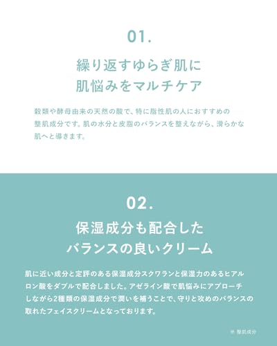 KisoCare [No.062] バランシングクリーム AZ2 20g 純アゼライン酸 20% -保湿成分配合 肌悩みをマルチケア- 3枚目