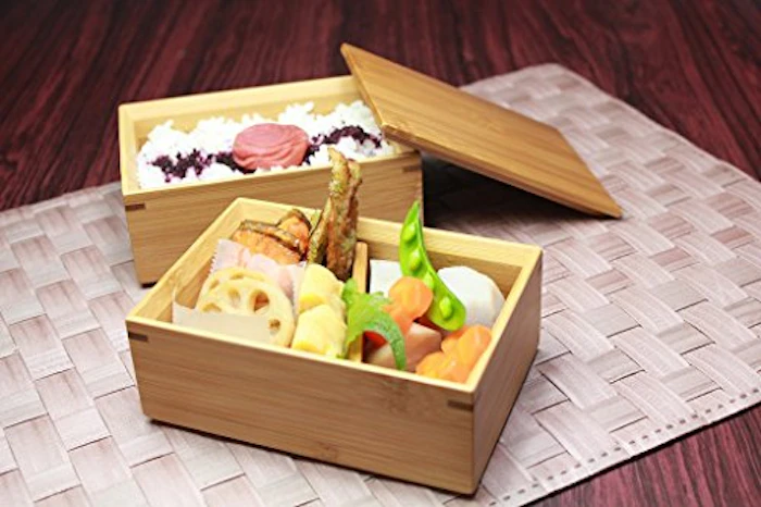 萬洋 日本製 スス竹二段弁当 4枚目